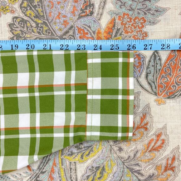 Cabela's Classic Fit Green White Long Sleeve Button Shirt 2XL - Picture 4 of 7